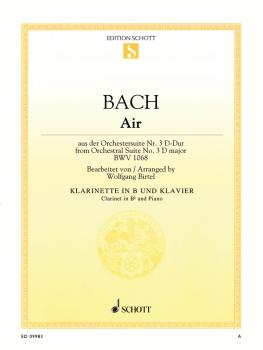 Air from Orchestral Suite No. 3 in D Major BWV 1068 (Arranged for Clar (HL-49019711)