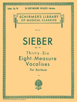 36 Eight-Measure Vocalises, Op. 96: Schirmer Library of Classics Volum (HL-50252830)