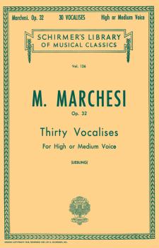 30 Vocalises, Op. 32: Schirmer Library of Classics Volume 126 High or  (HL-50252880)
