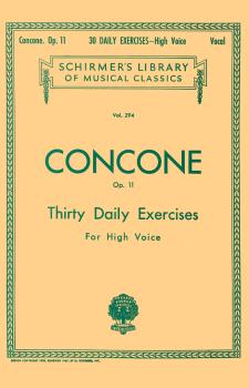 30 Daily Exercises, Op. 11 - High Voice: Schirmer Library of Classics  (HL-50254030)