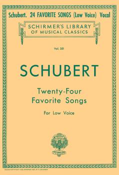 24 Favorite Songs: Schirmer Library of Classics Volume 351 Low Voice (HL-50254480)
