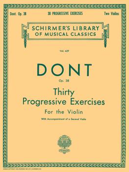 30 Progressive Exercises, Op. 38: Schirmer Library of Classics Volume  (HL-50254880)