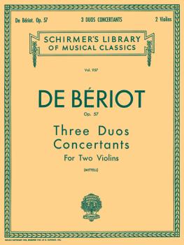 3 Duos Concertante, Op. 57: Schirmer Library of Classics Volume 957 Sc (HL-50257190)