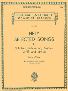 50 Selected Songs by Schubert, Schumann, Brahms, Wolf & Strauss Schirm (HL-50261430)