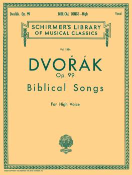 Biblical Songs, Op.99: Schirmer Library of Classics Volume 18247 High  (HL-50262040)