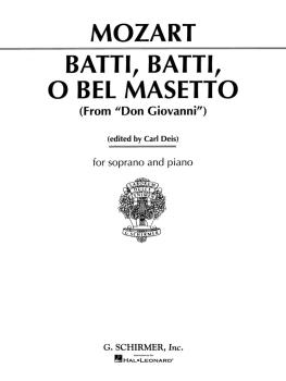 Batti, batti (from Don Giovanni) (Voice and Piano) (HL-50280190)