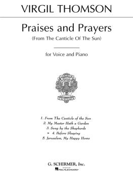 Before Sleeping (from Praises and Prayers) (Voice and Piano) (HL-50289640)
