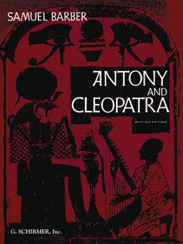 Antony and Cleopatra (Vocal Score) (HL-50338440)