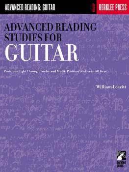 Advanced Reading Studies for Guitar (Guitar Technique) (HL-50449500)