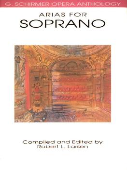 Arias for Soprano: G. Schirmer Opera Anthology (HL-50481097)