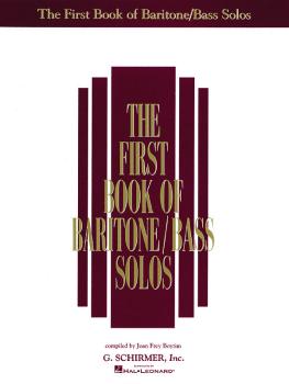 The First Book of Baritone/Bass Solos (HL-50481176)