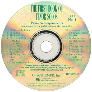 The First Book of Tenor Solos: Accompaniment CDs Set of 2 (HL-50483142)