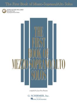 The First Book of Mezzo-Soprano/Alto Solos (Book/Online Audio) (HL-50483782)