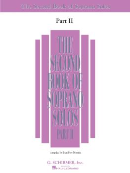 The Second Book of Soprano Solos Part II (Book Only) (HL-50485221)