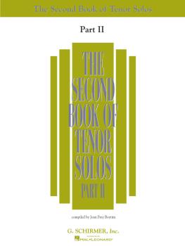 The Second Book of Tenor Solos Part II (Book Only) (HL-50485223)