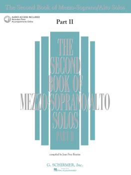 The Second Book of Mezzo-Soprano Solos Part II (Book/Online Audio) (HL-50485226)