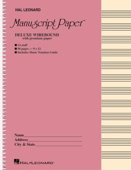 Deluxe Wirebound Premium Manuscript Paper (Pink Cover) (HL-00210018)