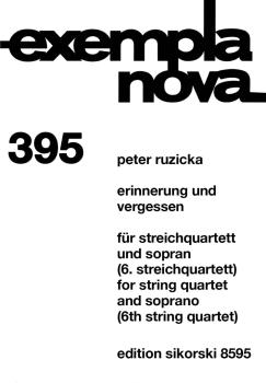 Erinnerung und Vergessen (Memory and Forgetting): String Quartet and S (HL-50486962)