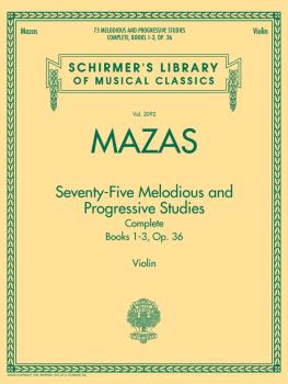 75 Melodious and Progressive Studies Complete, Op. 36: Schirmer Librar (HL-50490035)