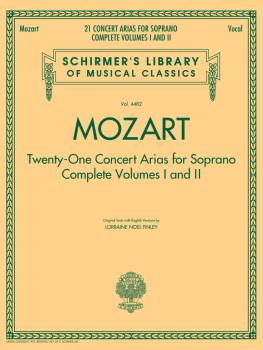 Mozart - 21 Concert Arias for Soprano: Schirmer Library of Classics Vo (HL-50490350)