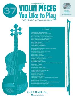 37 Violin Pieces You Like to Play: Two Accompaniment CDs (HL-50490454)