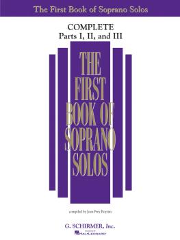 The First Book of Solos Complete - Parts I, II and III (Soprano) (HL-50498741)