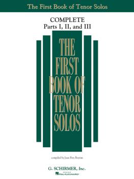 The First Book of Solos Complete - Parts I, II and III (Tenor) (HL-50498743)