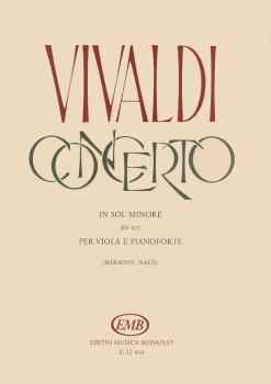 Concerto in G Minor for Viola, Strings and Cembalo RV 417: Viola and P (HL-50510834)