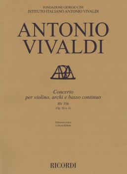 Concerto A Minor, RV 356, Op. III, No. 6: Critical Edition Score (HL-50600139)