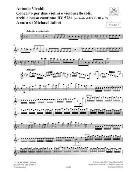 Concerto G Minor, RV 578, Op. III, No. 2: Strings Continuo Rv578a vari (HL-50600156)