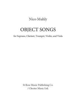 Object Songs: Soprano, Clarinet, Trumpet, Violin & Viola (HL-14043629)