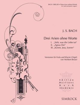 3 Arias Without Words: Viola and Piano or Organ (HL-48023773)