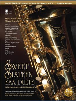 Sweet Sixteen Sax Duets: Music Minus One Alto or Tenor Sax Deluxe 2-CD (HL-00400606)