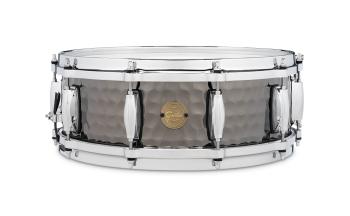 Gretsch Hammered Black Steel Snare Drum (5x14) (HL-00776422)