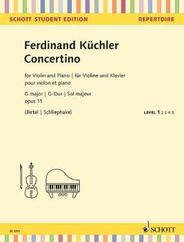 Concertino G Major, Op. 11 (for Violin and Piano Schott Student Editio (HL-49045440)