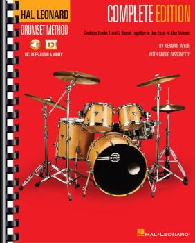 Hal Leonard Drumset Method - Complete Edition: Books 1 & 2 with Video  (HL-00209866)