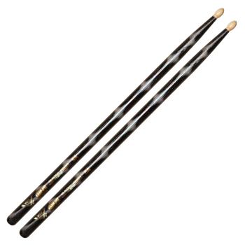 Color Wrap 5A Black Optic Drum Sticks (HL-00261742)