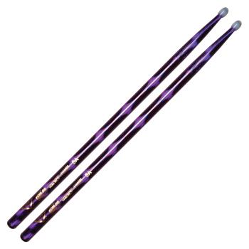 Color Wrap 5A Purple Optic Drum Sticks (with Nylon Tip) (HL-00261745)