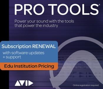 Pro Tools - 1-Year Subscription Renewal: Institutional Edition - 1-Yea (HL-00249808)