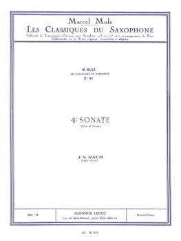 4th Sonata: Saxophone Classics No. 91 Alto Saxophone and Piano (HL-48181366)