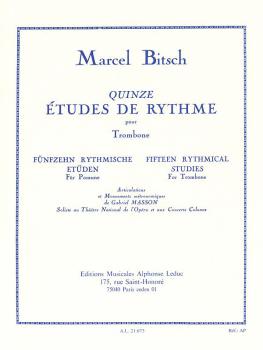 Fifteen Rhythmical Studies for Trombone: [Quinze tudes de Rythme pour (HL-48181775)