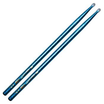 Color Wrap 5A Blue Sparkle Nylon Tip Drum Sticks (HL-00261740)