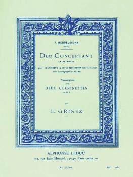 Duo Concertant: Transcription pour Deux Clarinettes (HL-48180012)