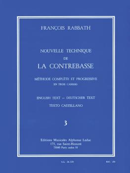 Nouvelle Technique de la Contrebasse - Volume 3: Méthode Complète et P (HL-48184044)