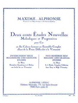Deux Cents Etudes Nouvelles Melodiques et Progressives: [Two Hundred N (HL-48180187)