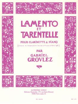 Lamento et Tarentelle (for Clarinet and Piano) (HL-48180204)