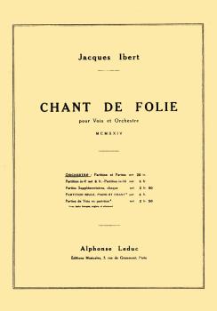 Chant de Folie: Choral Mixed Accompanied (HL-48180253)