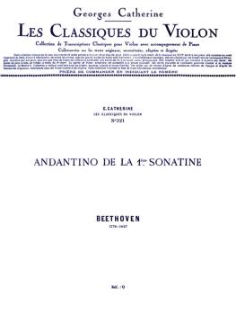 Andantino de la 1ere - Classiques No. 321 (for Violin and Piano) (HL-48180262)