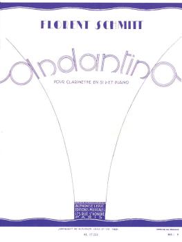Andantino - Op. 30, No. 1 (for Clarinet and Piano) (HL-48180299)