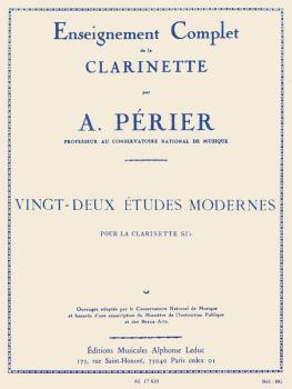 Enseignement Complet de la Clarinette - Vingt-Deux Etudes Modernes: [C (HL-48180458)